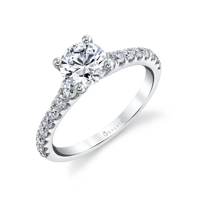 solitaire engagement ring sylvie