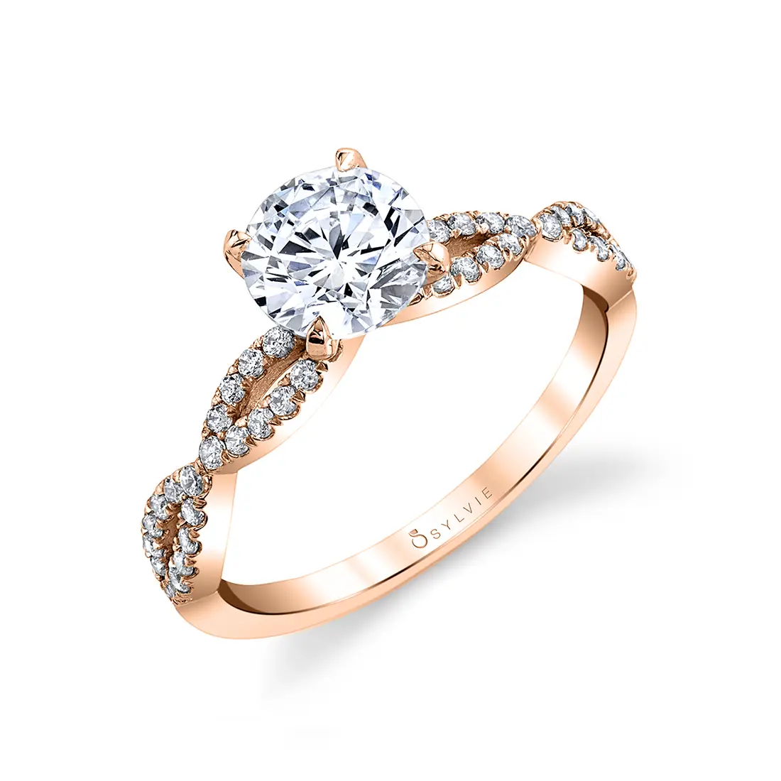 spiral engagement ring sylvie 