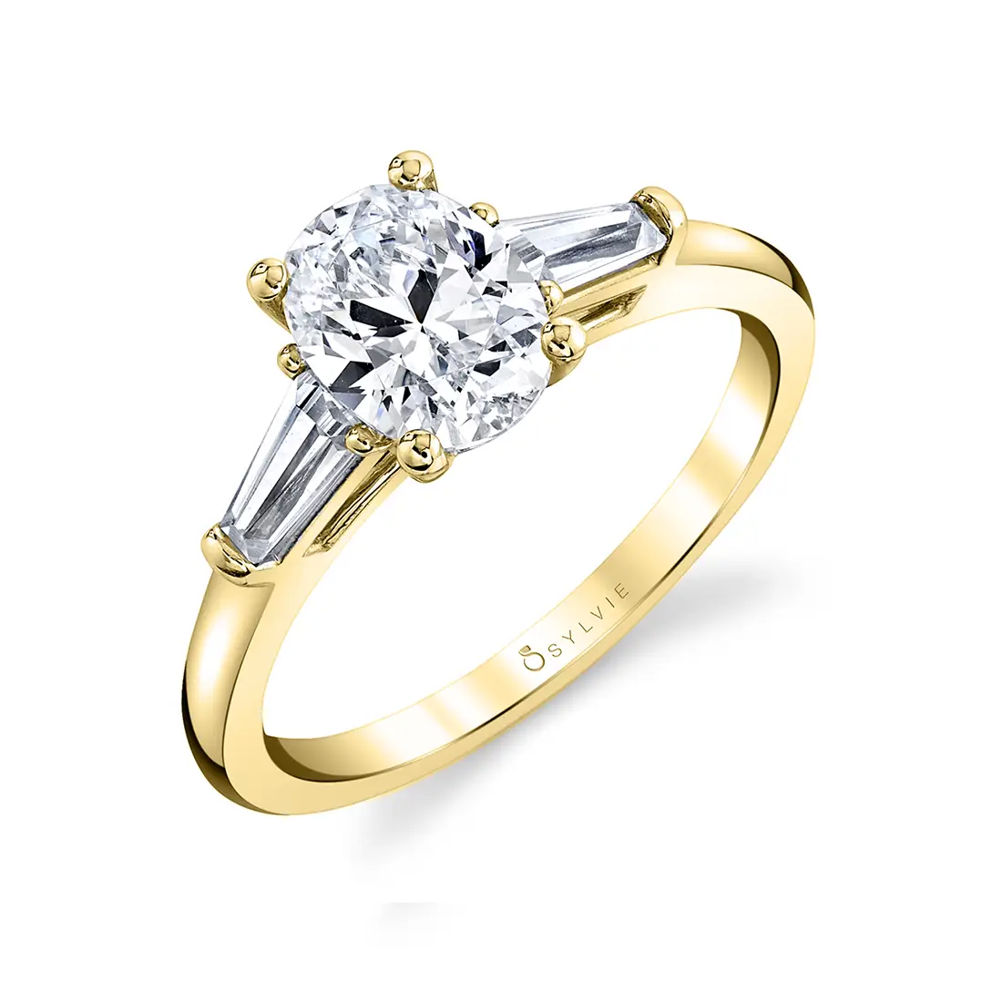 three stone engagement ring 