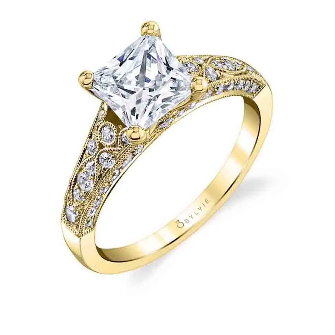 cushion cut engagement ring lvie