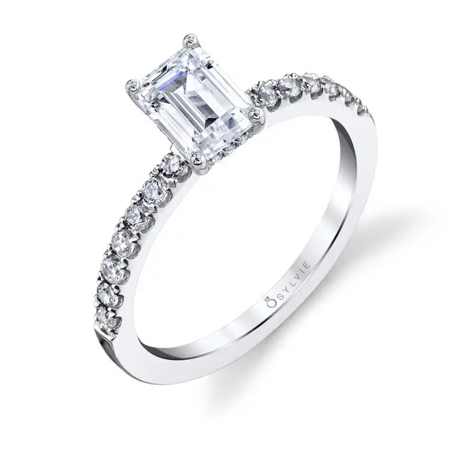 Emerald Cut Engagement Ring-