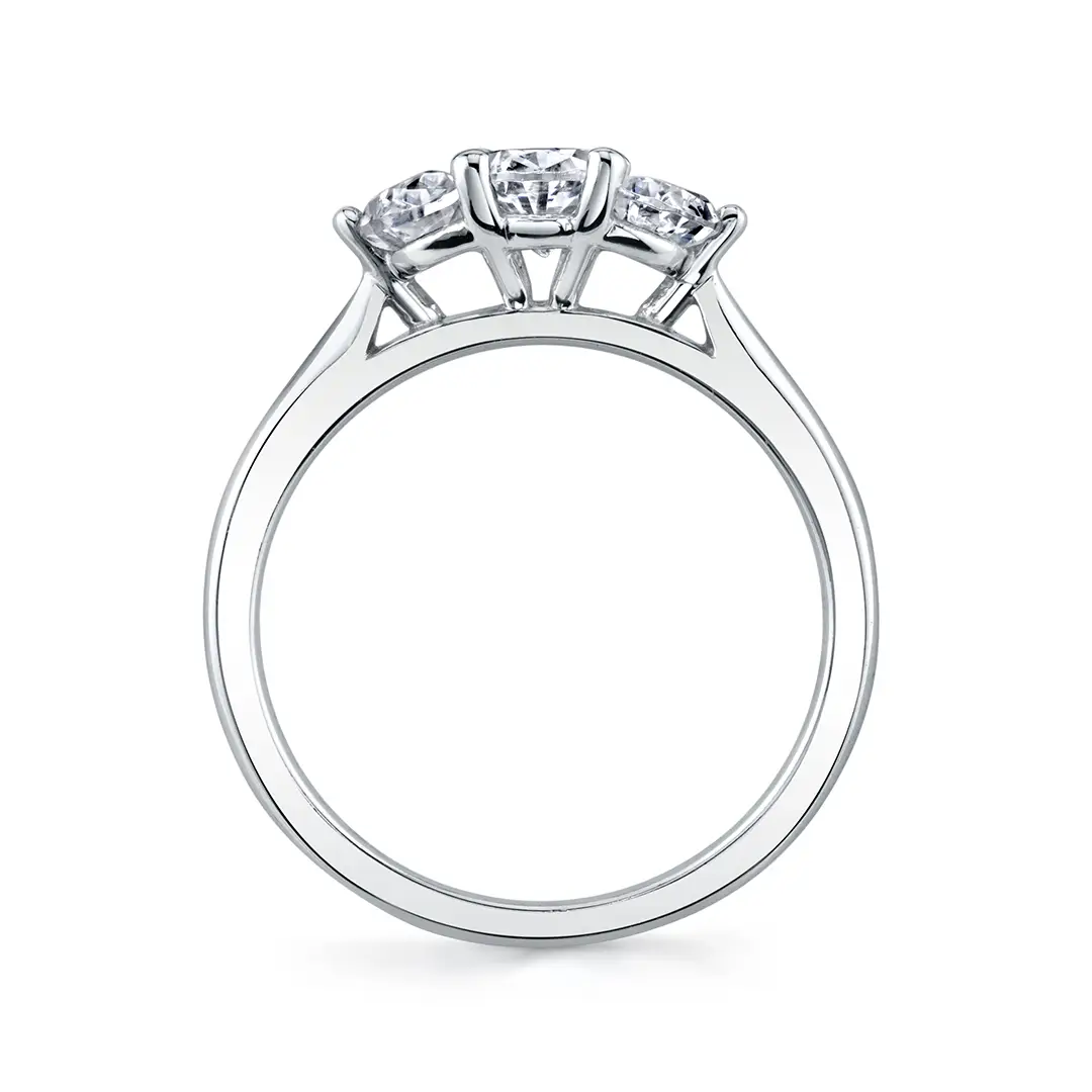 profile image of a three stone engagement ring