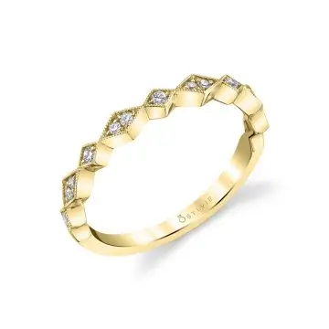 White Gold Stackable Wedding Band