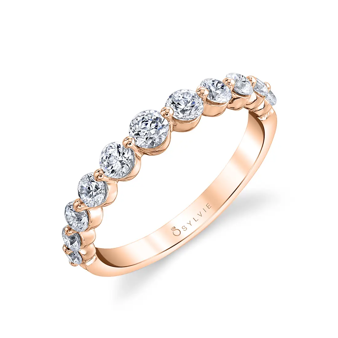 White Gold Stackable Wedding Band