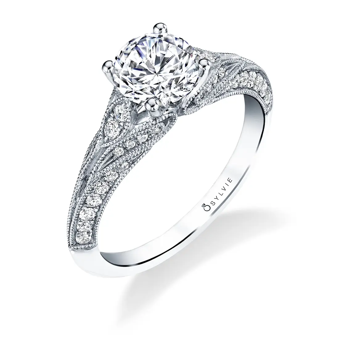 Round-Cut Diamond Engagement Rings | Taylor Custom Rings