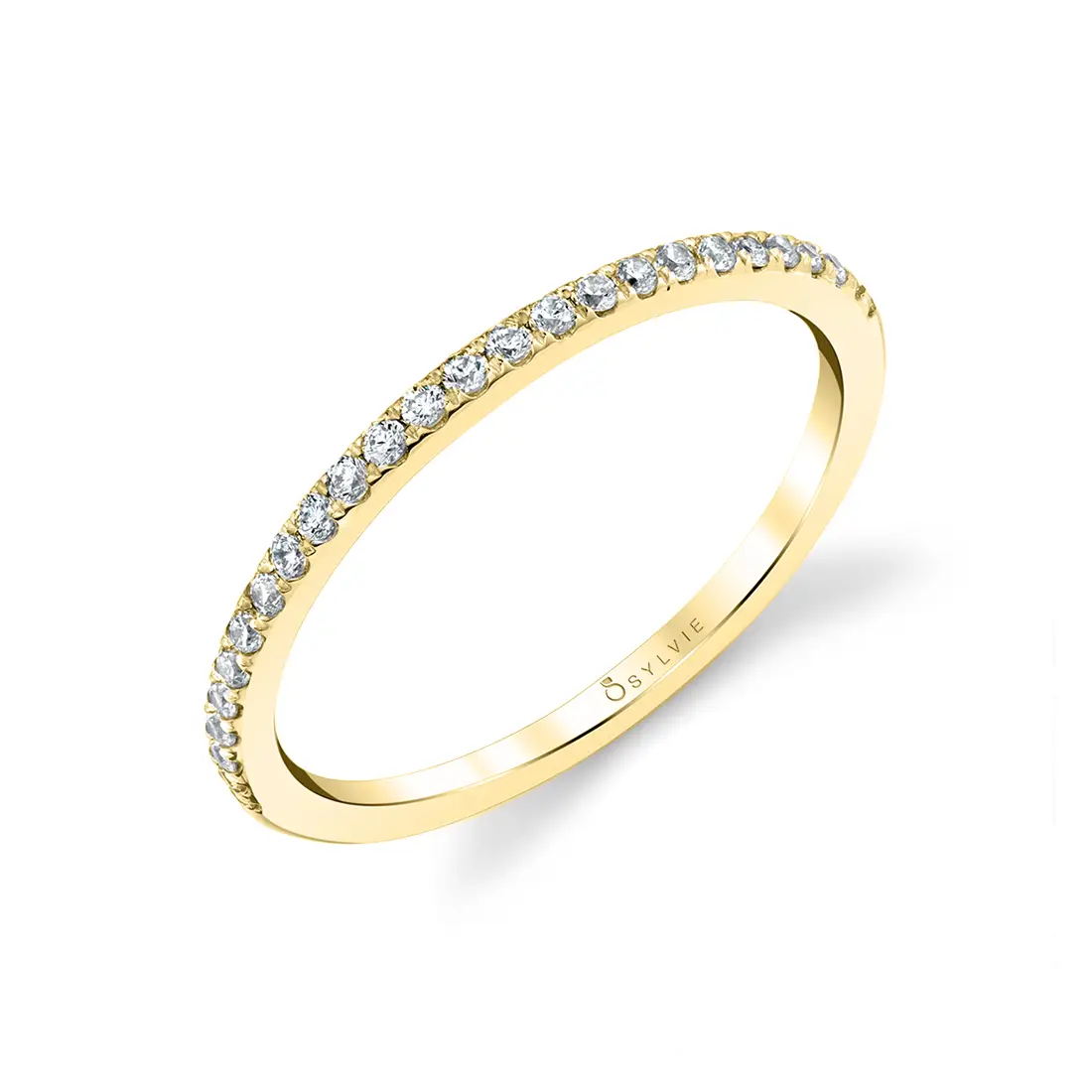 Thin yellow cheap gold ring