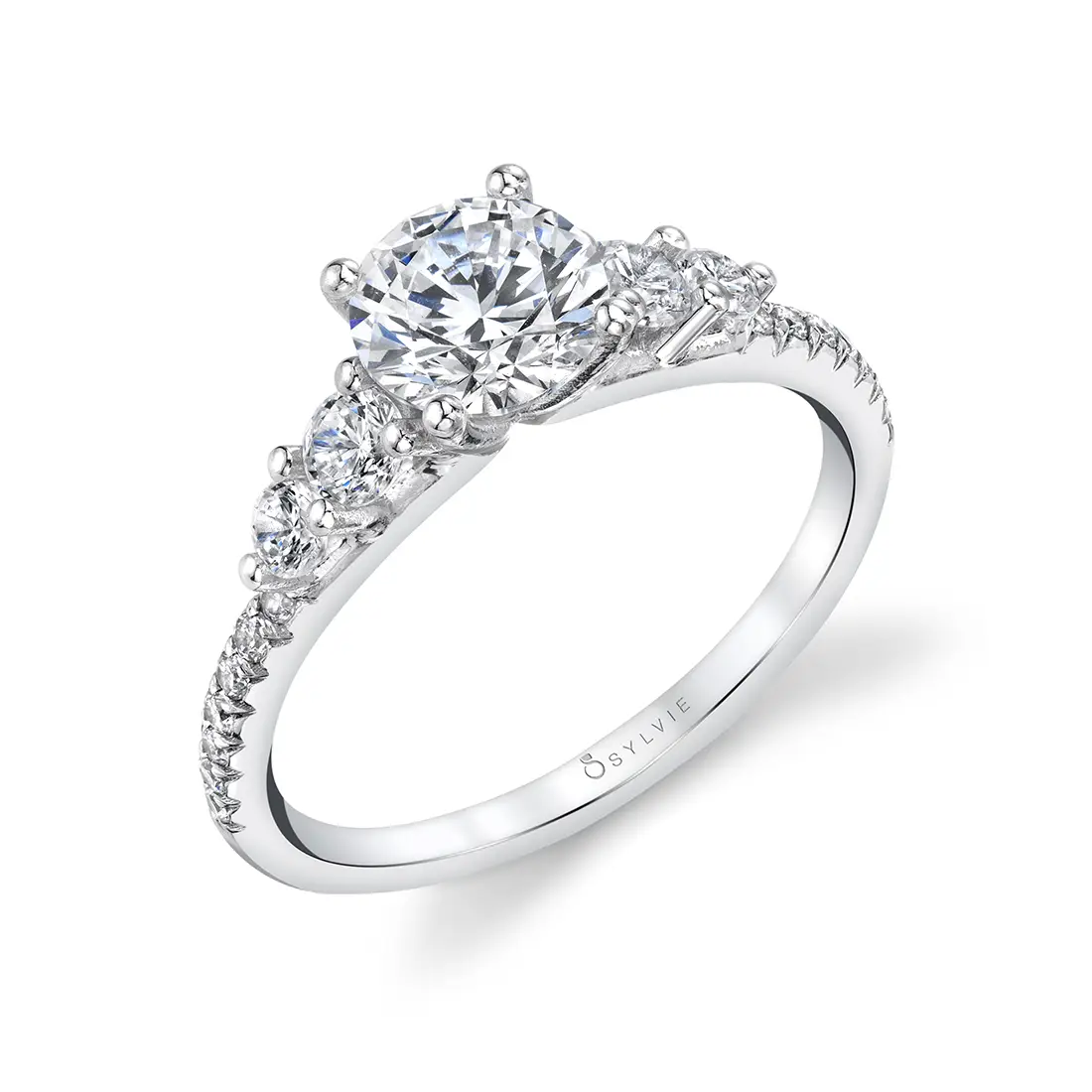 5 Stone Engagement Ring | Tamara | Sylvie Jewelry