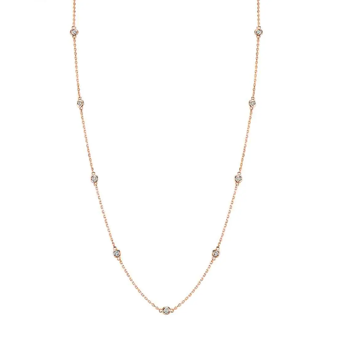 Rose gold diamond by store the yard necklace
