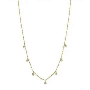 White Gold Diamonds by the Yard Necklace - .25 Carats