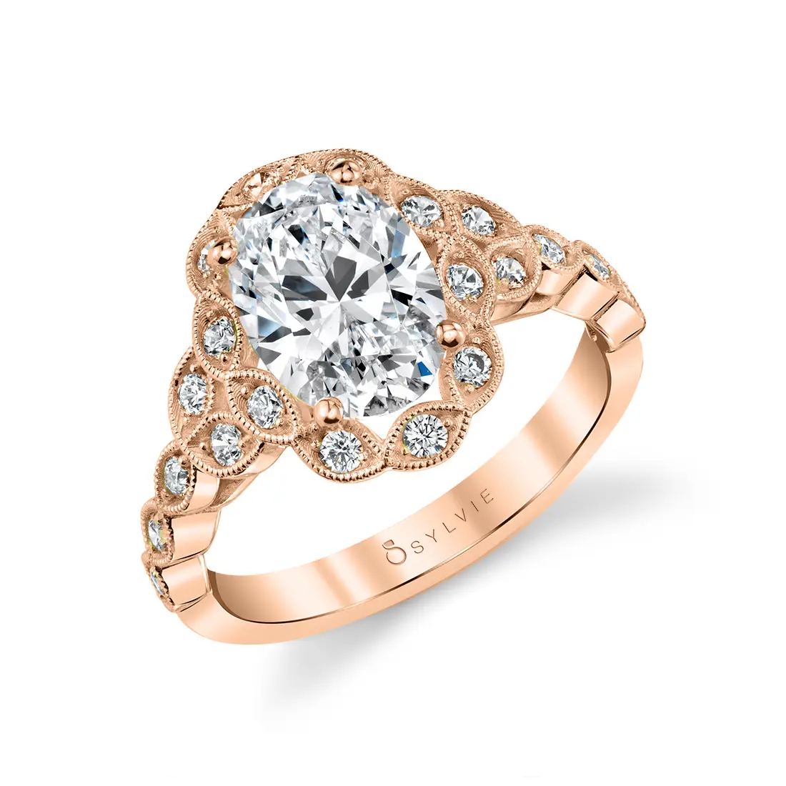 Flower Engagement Ring - Jori