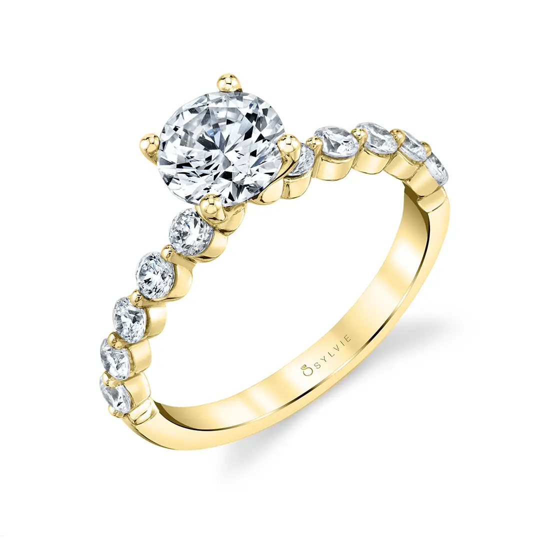 Single Prong Engagement Ring - Karol