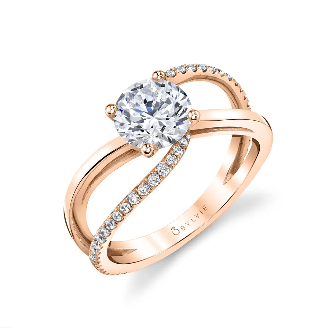 Split Band Engagement Ring - Flavia