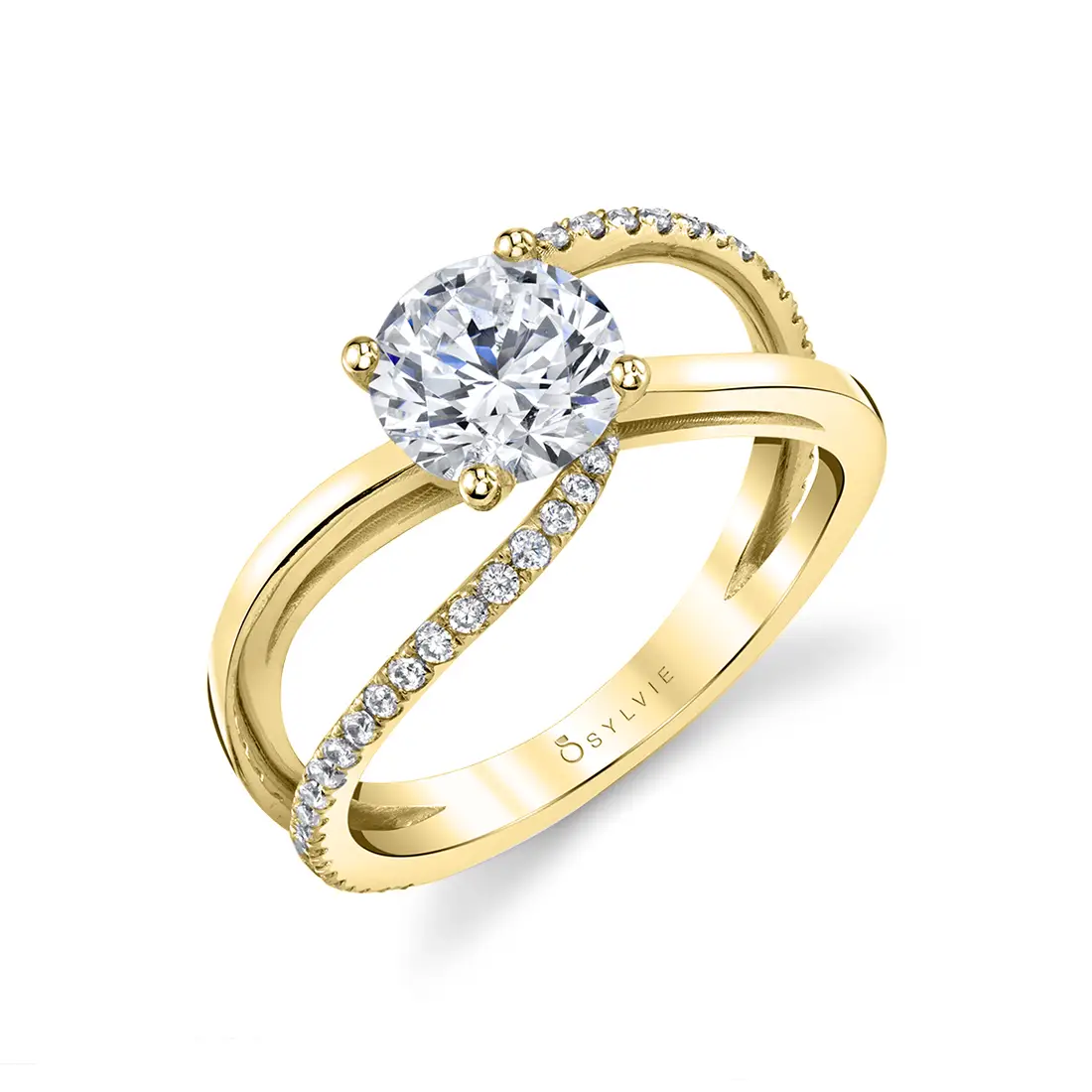 Split Band Engagement Ring - Flavia