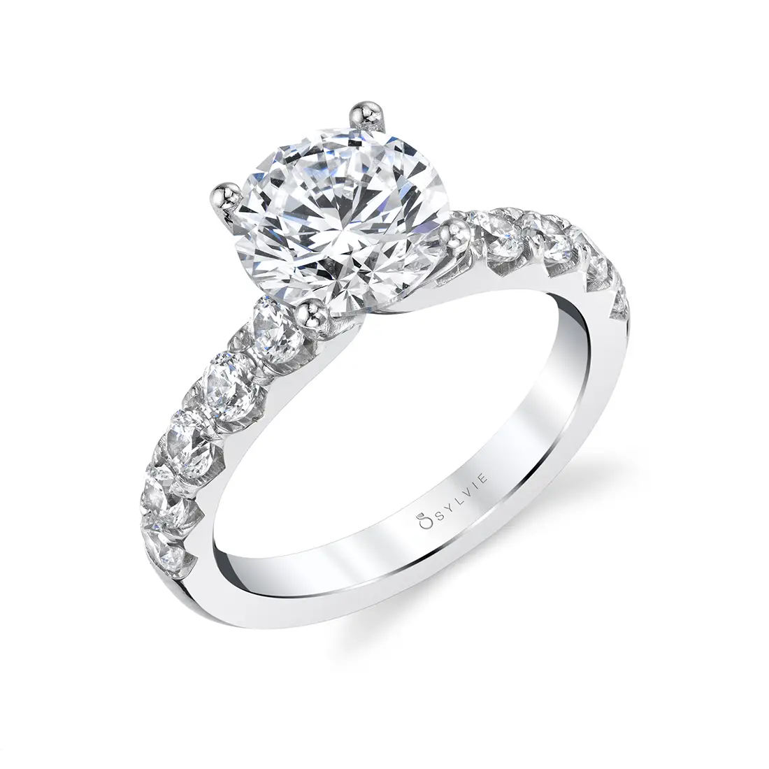 Wide wedding band with solitaire diamond store
