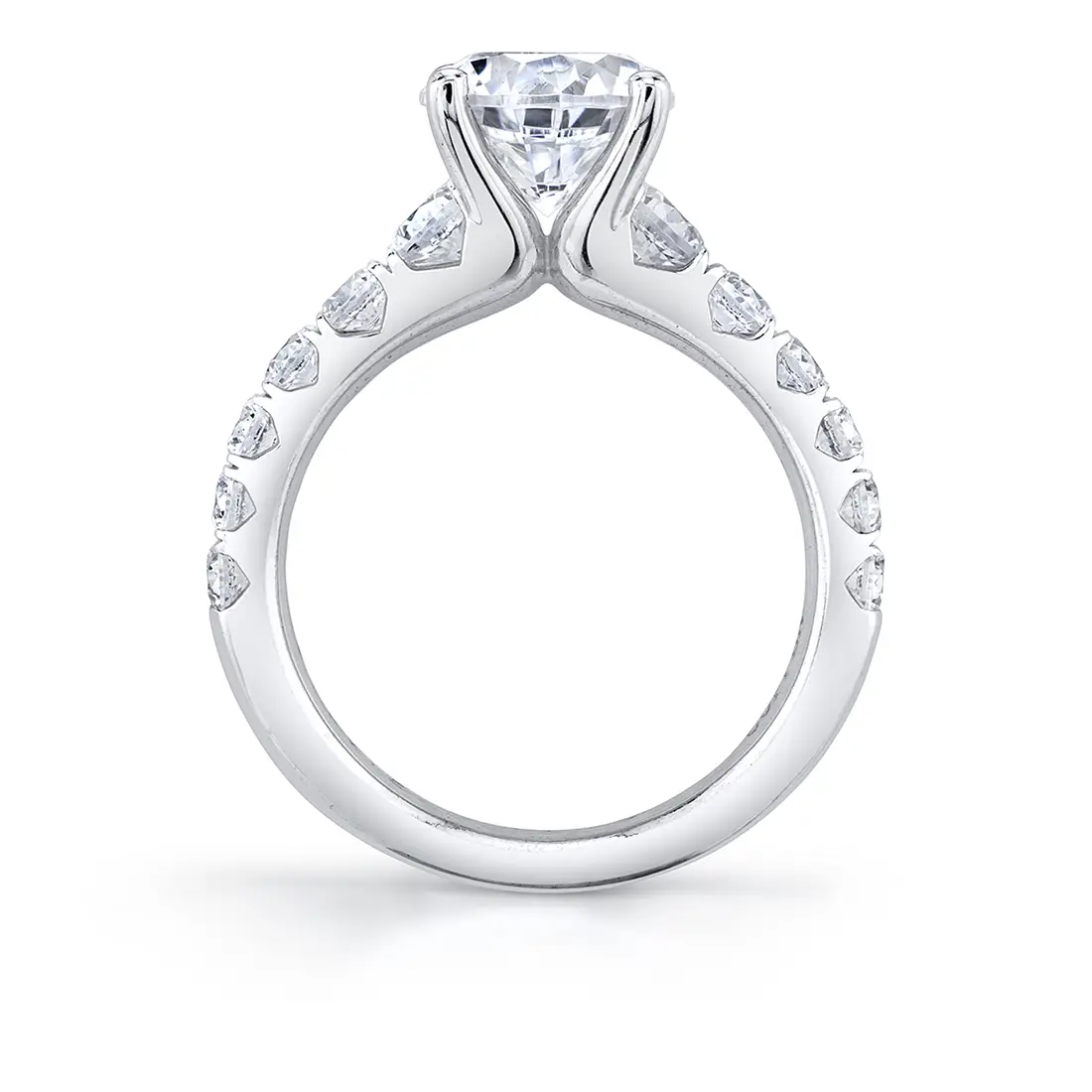 Wide band hotsell solitaire settings