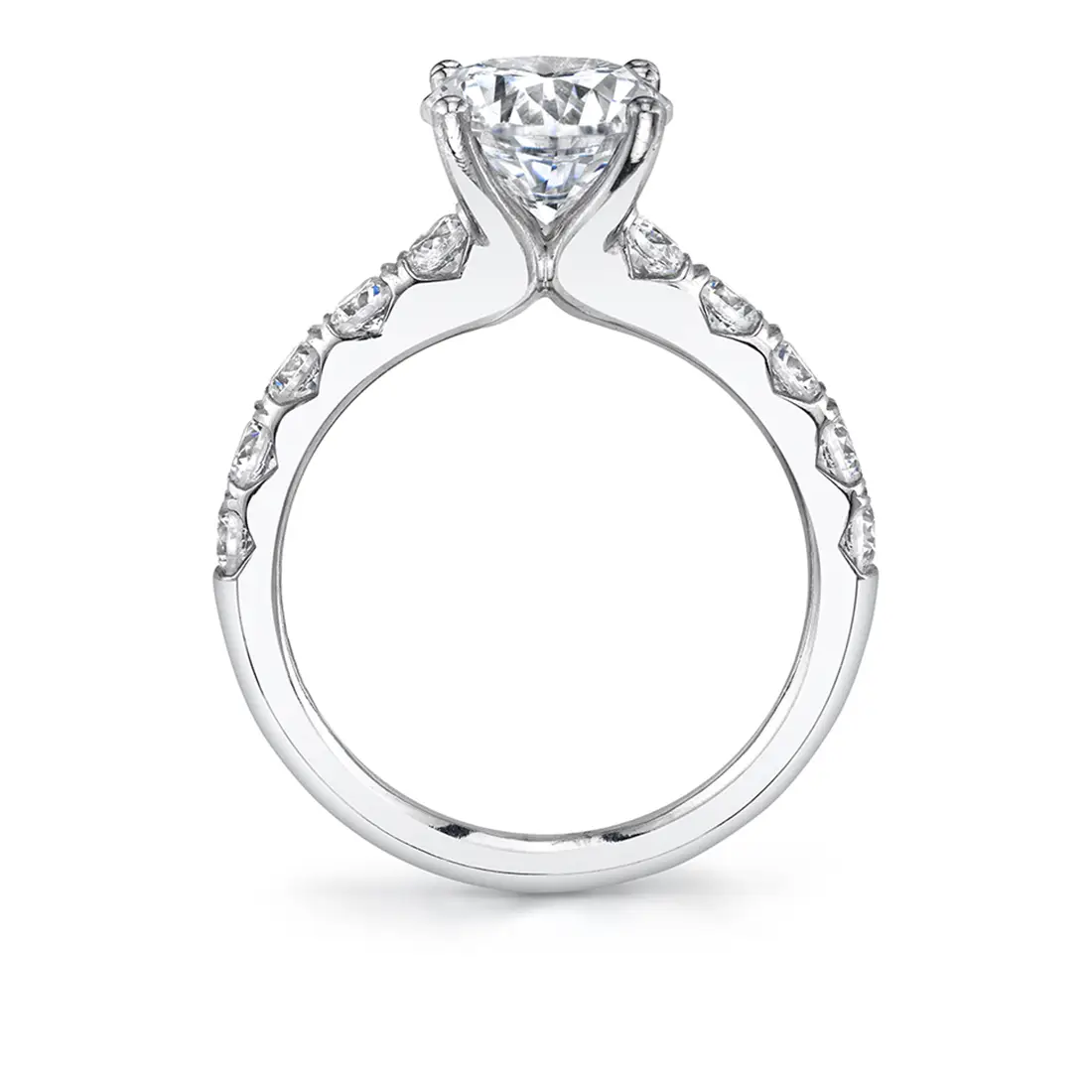 Profile image of a engagement ring with wide band - Aloria