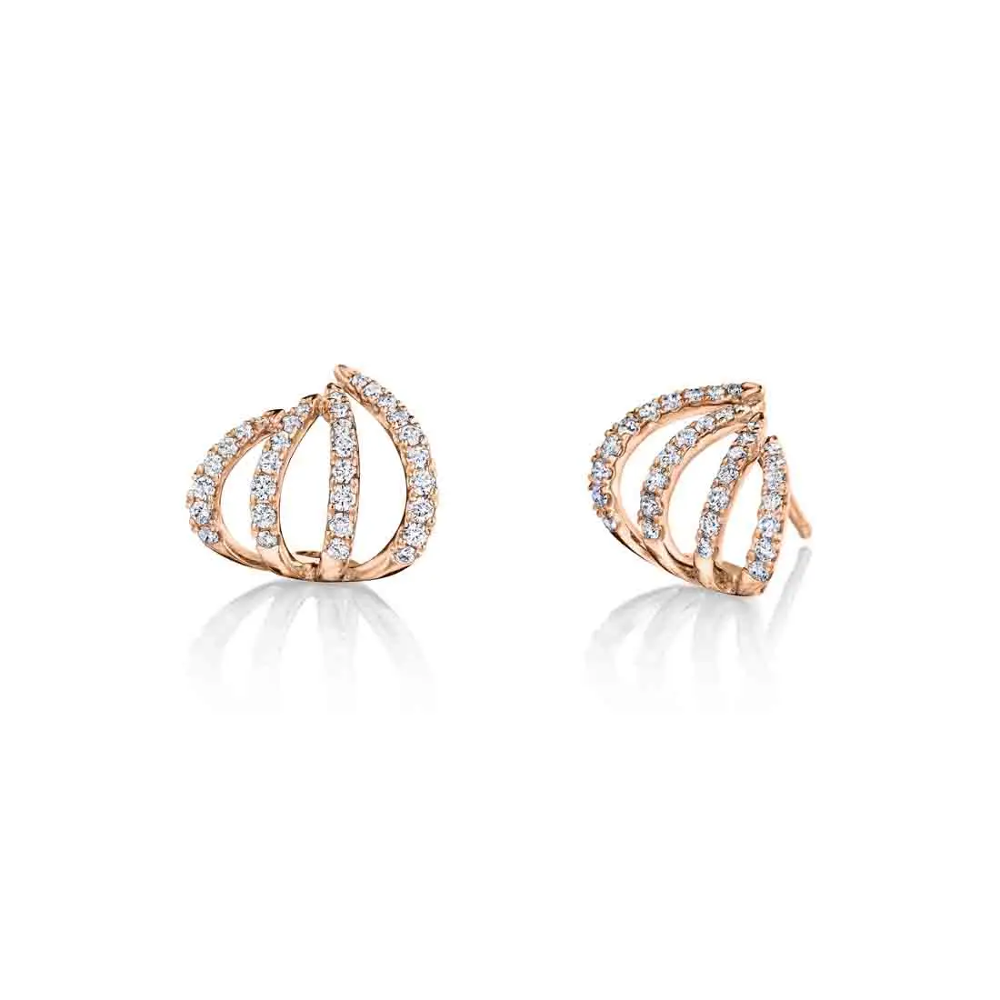 Diamond Cuff Earrings