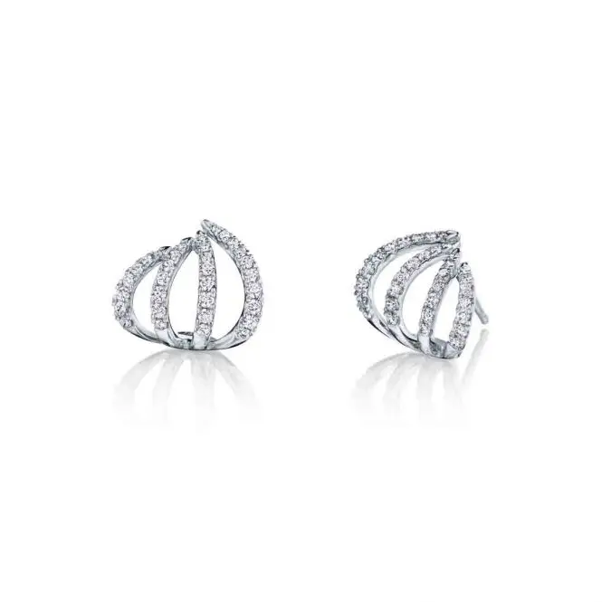 Diamond Cuff Earrings