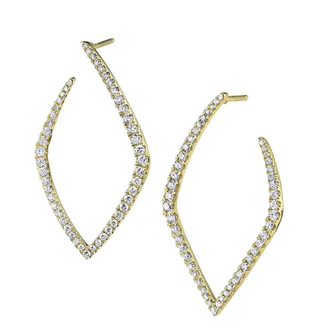 diamond hoop earrings