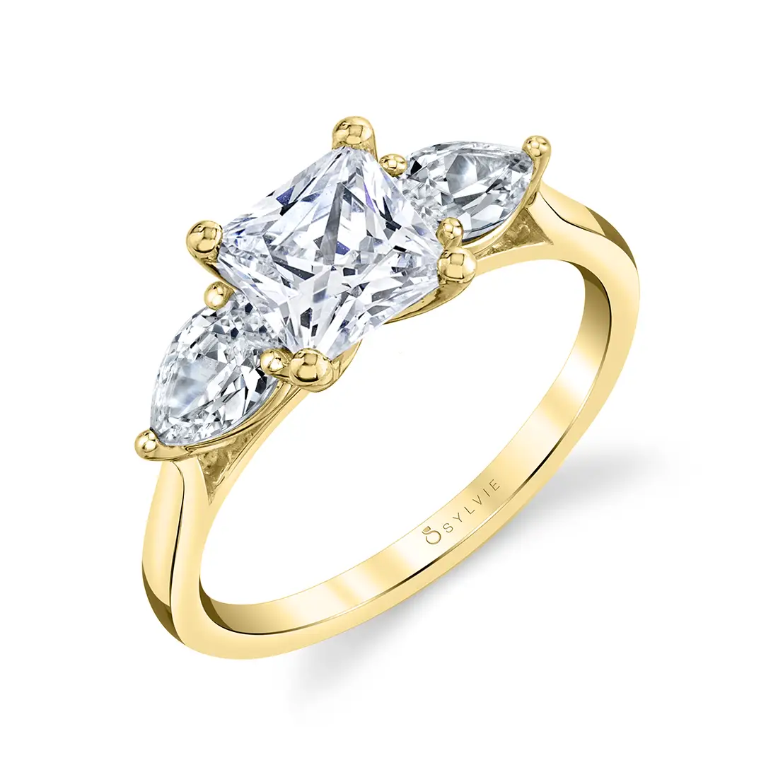 Princess cut with pear side deals stones