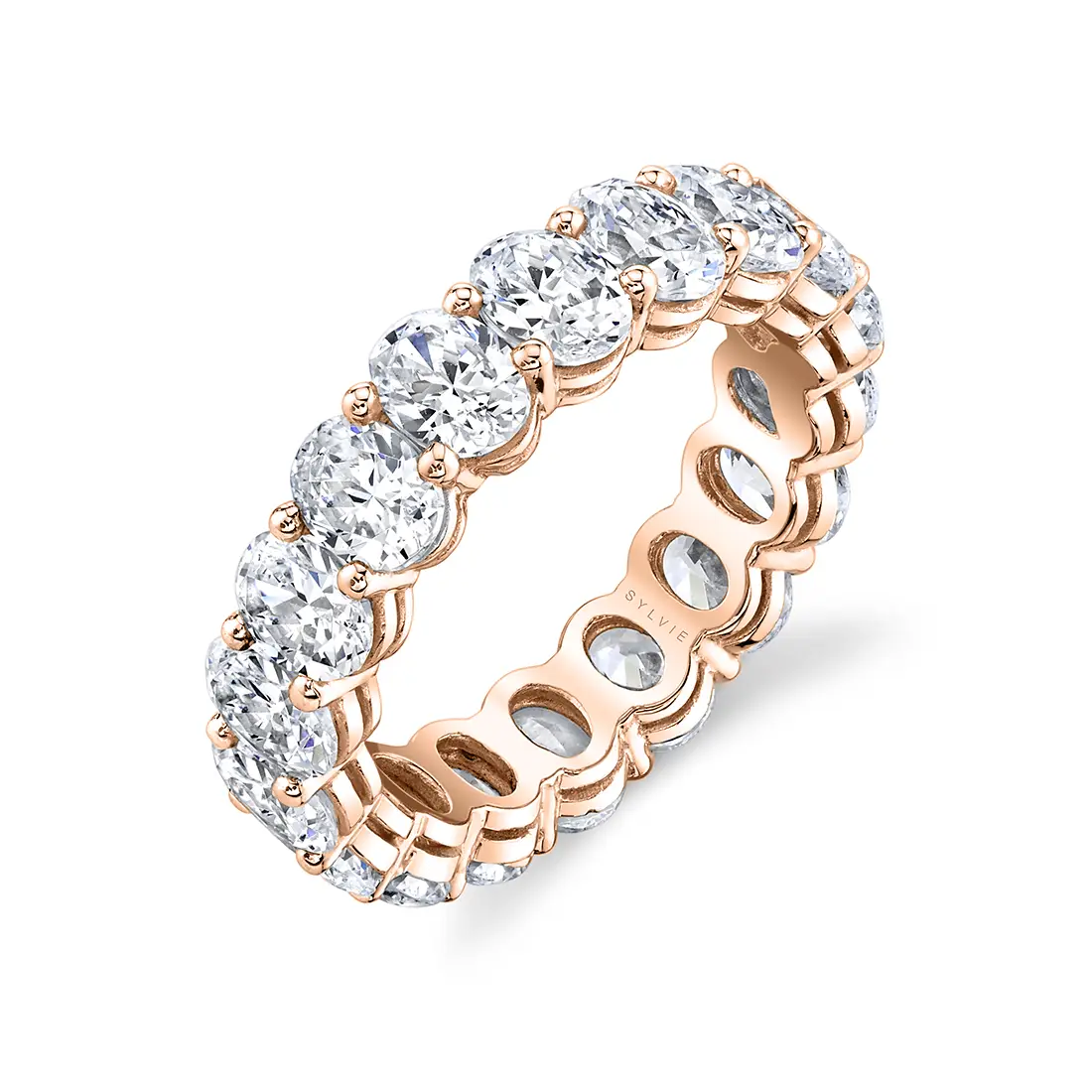 Oval Diamond Eternity Band