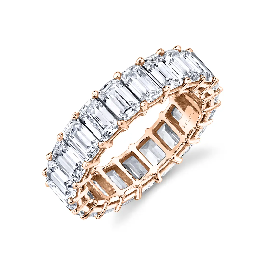 Emerald Cut Diamond Eternity Band