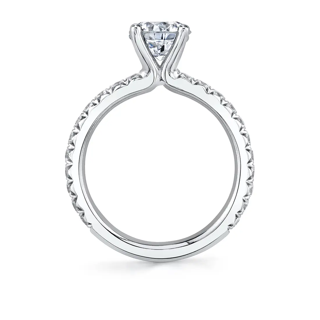 Side View of Classic Engagement Ring - Vanessa - S2593