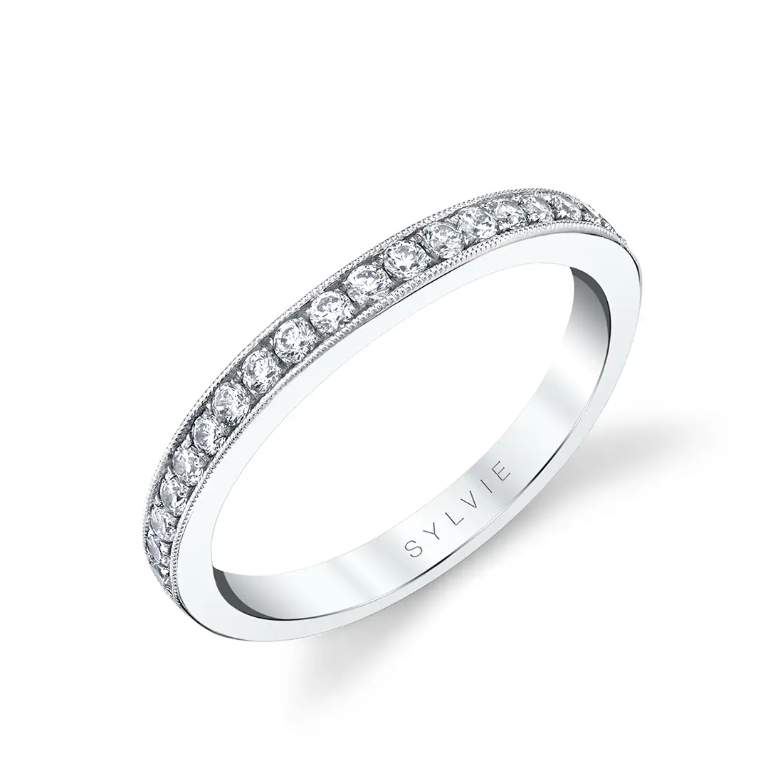 Channel Set Wedding Band Designer Wedding Rings by SYLVIE