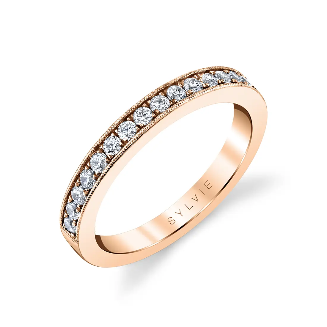 classic rose gold wedding band