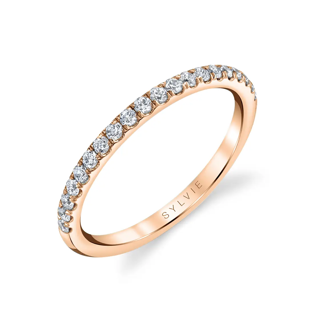 classic rose gold wedding band