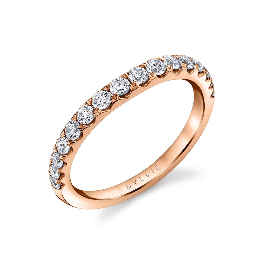 White Gold Pave Wedding Band
