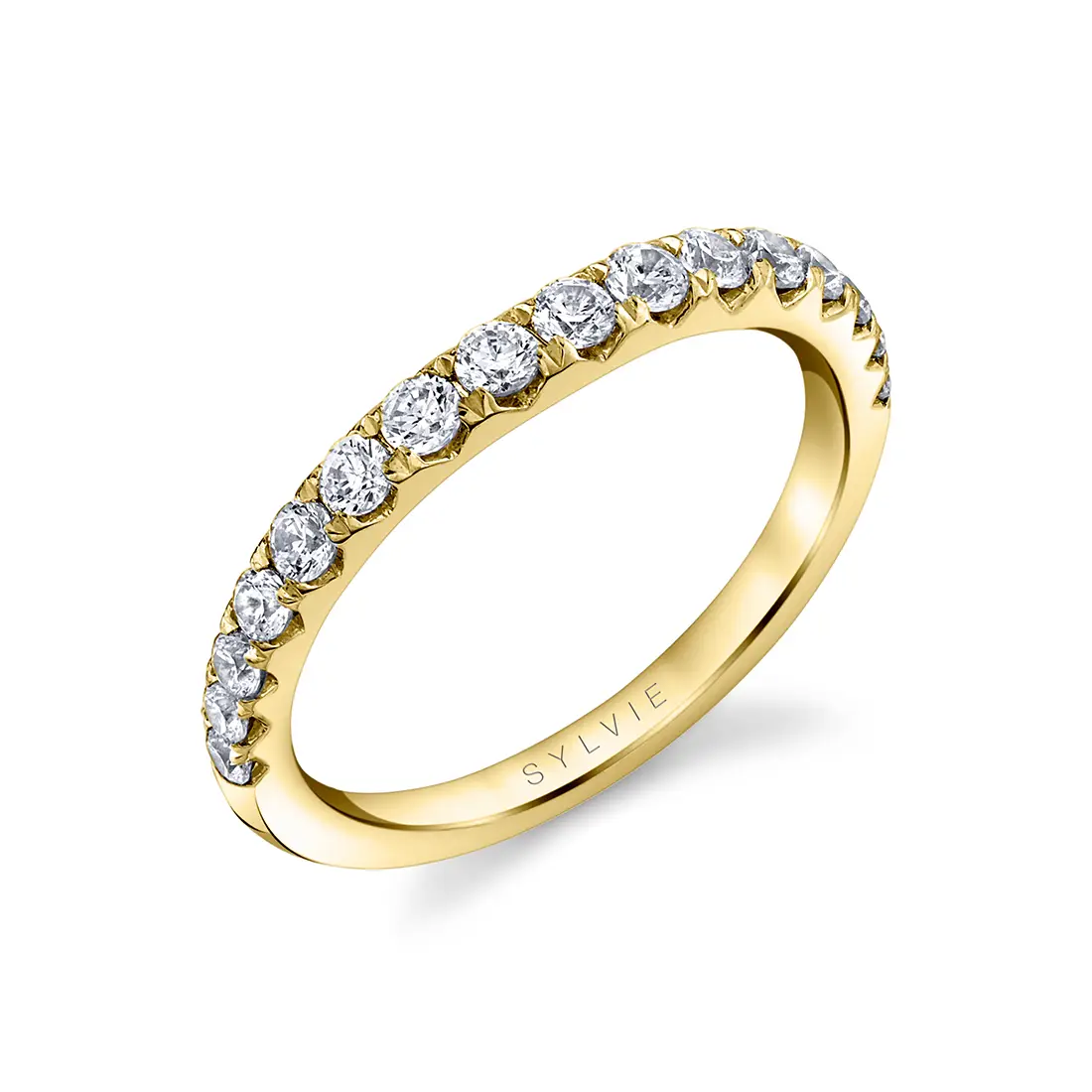 White Gold Pave Wedding Band