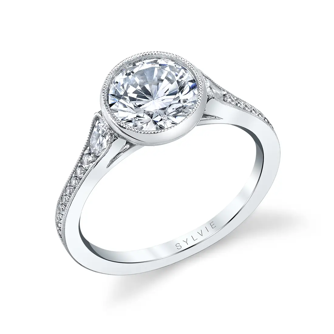 Sylvie Modern Vintage Engagement Ring