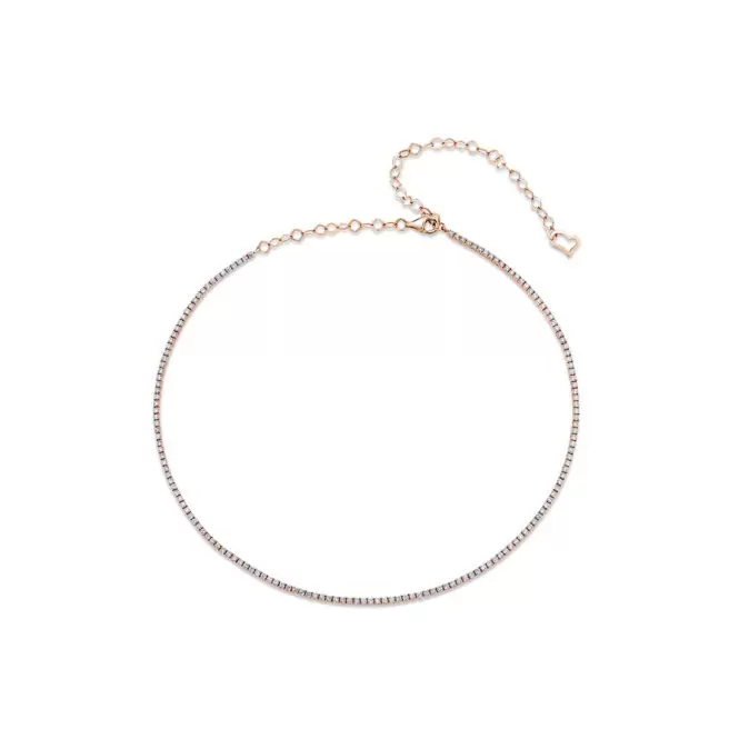 Diamond Tennis Choker Necklace