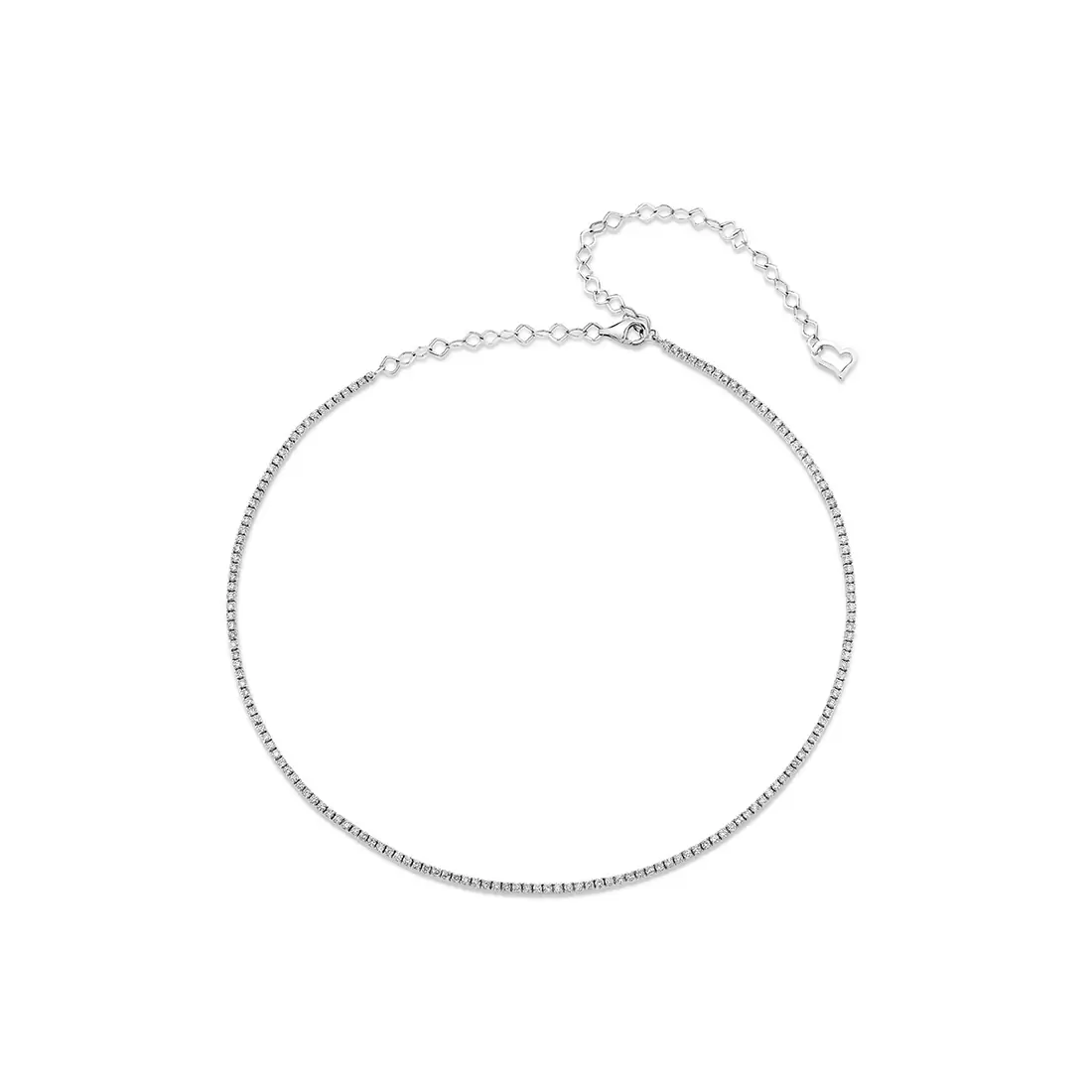 Diamond Tennis Choker Necklace