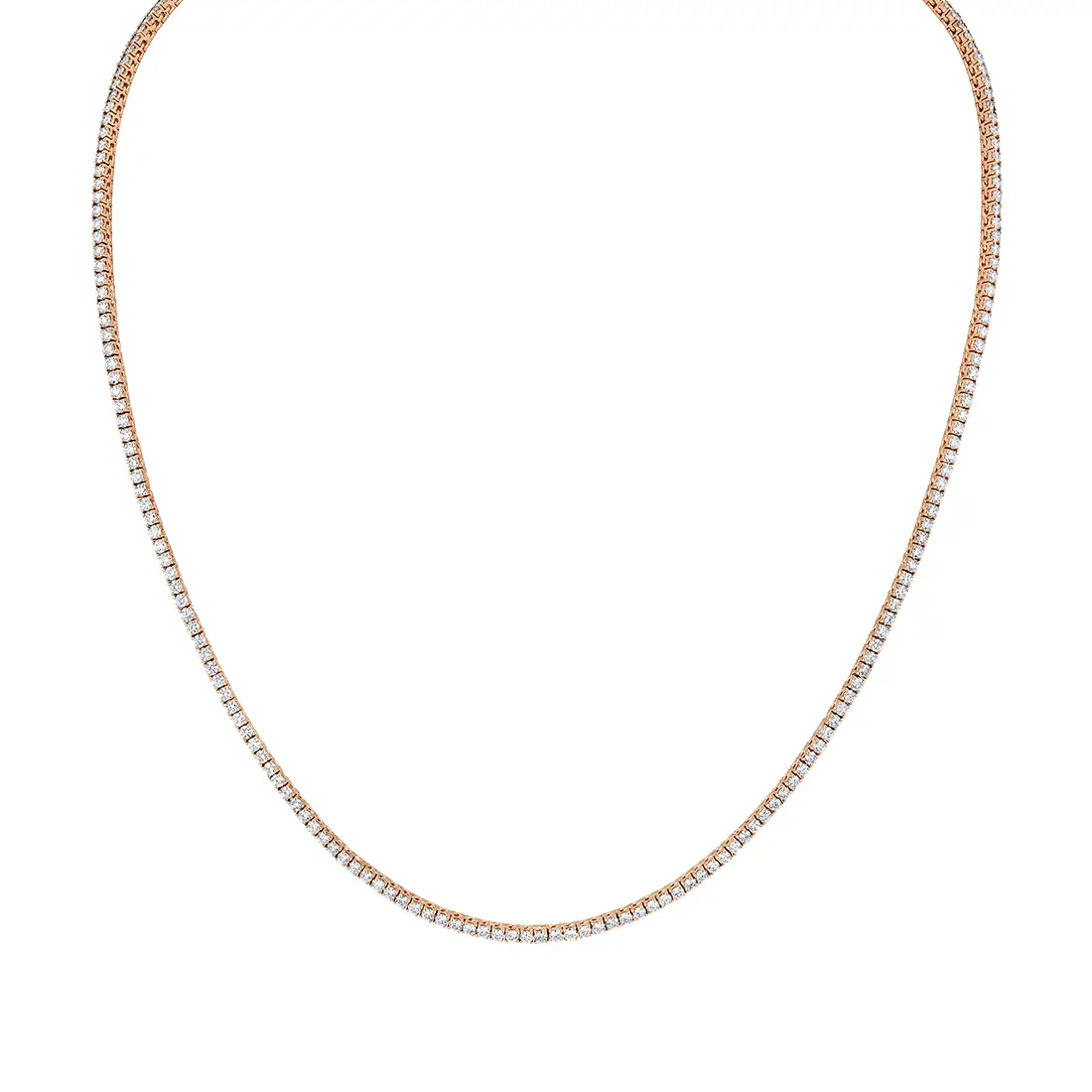White Gold Diamond Tennis Necklace
