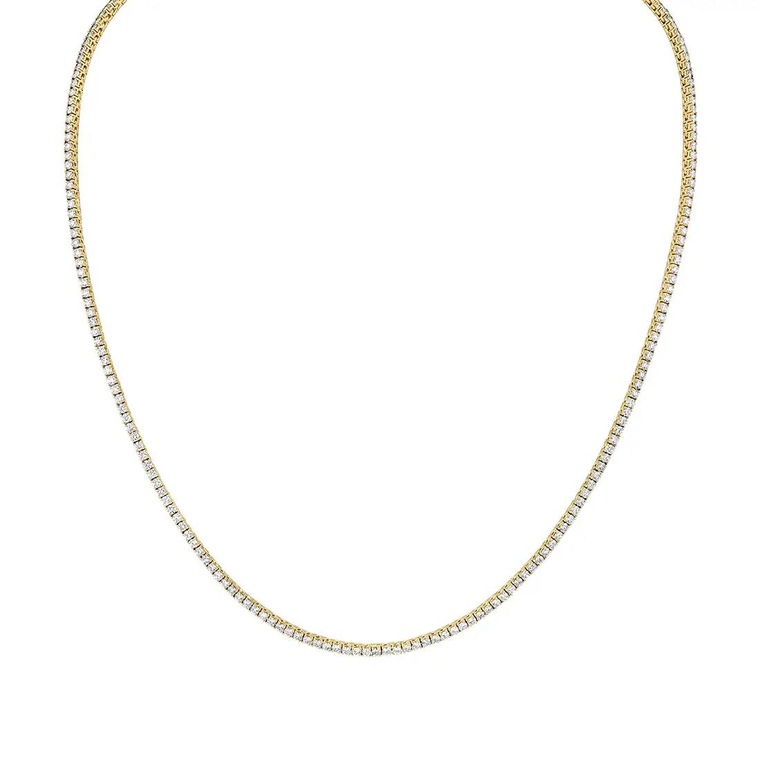 White Gold Diamond Tennis Necklace