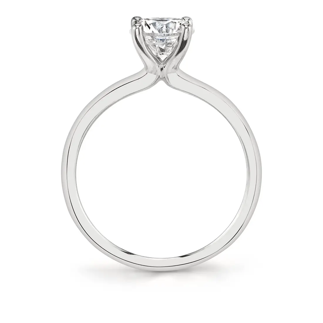 Radiant Cut Solitaire Engagement Ring - Amelia - Sylvie Jewelry