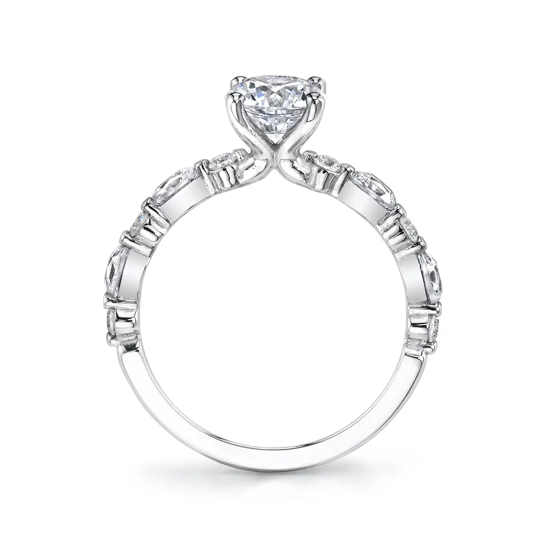 pear shaped unique engagement ring