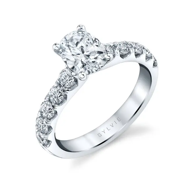 Profile image of a engagement ring with wide band - Aloria