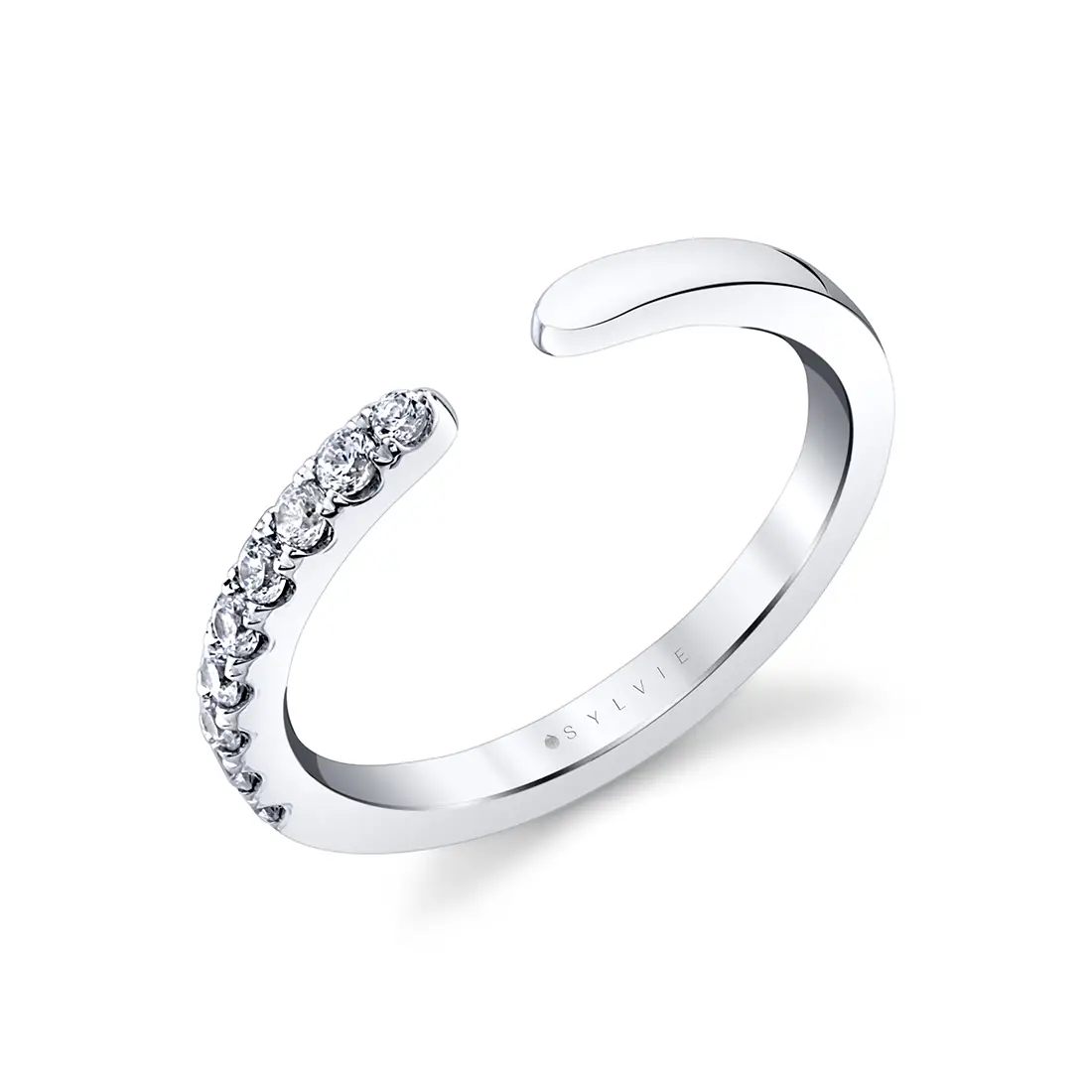 modern open wedding band