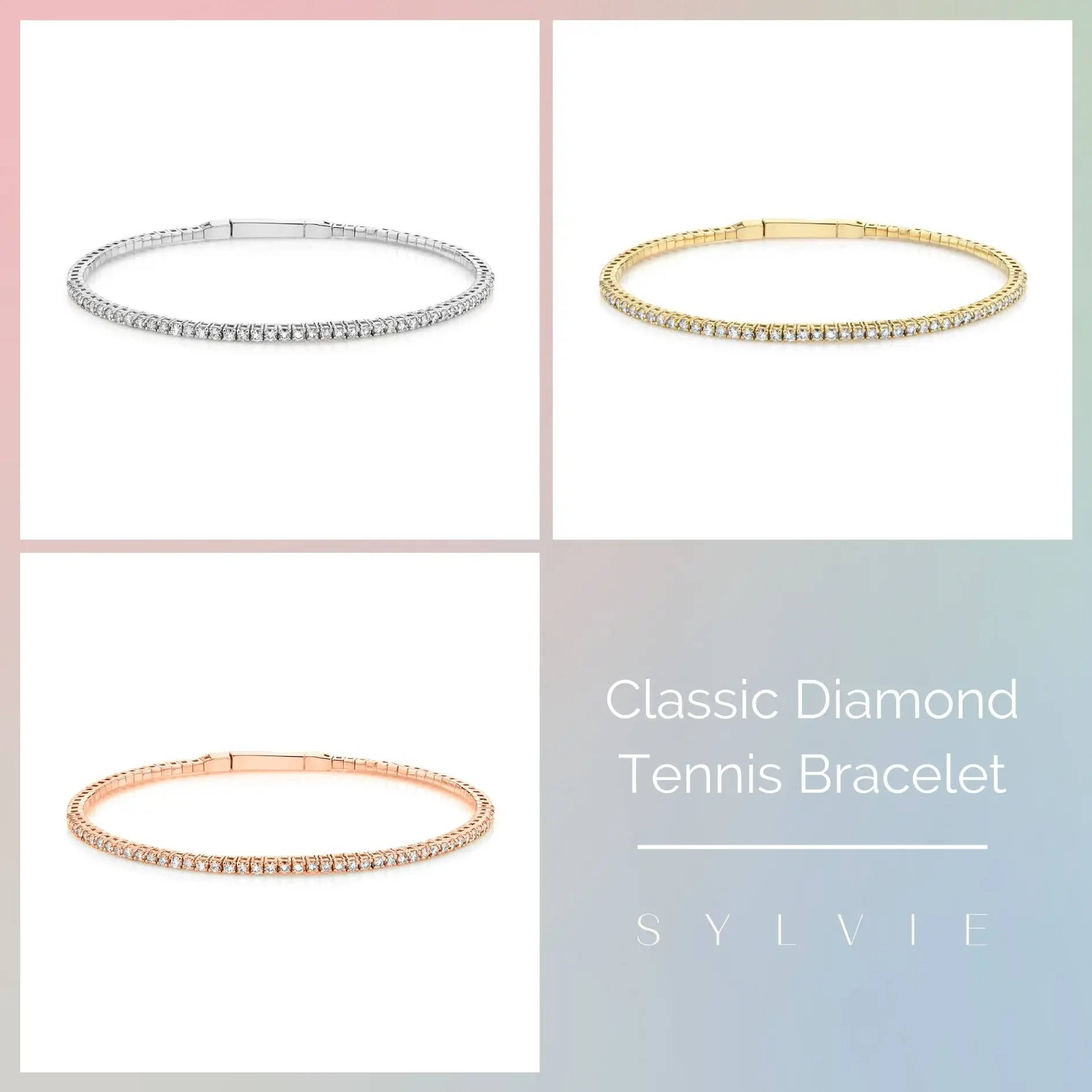 mother's day gift guide classic diamond tennis bracelet