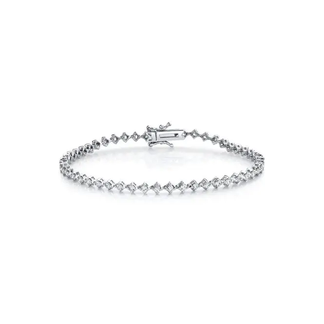kite set diamond bracelet