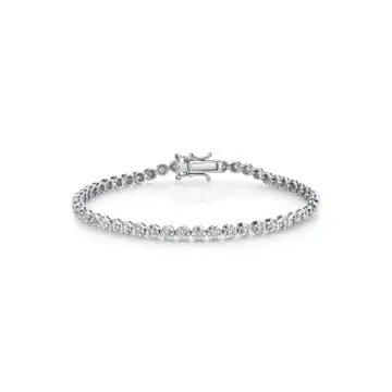 White Gold Petite Diamond Tennis Bracelet 1.00 CT