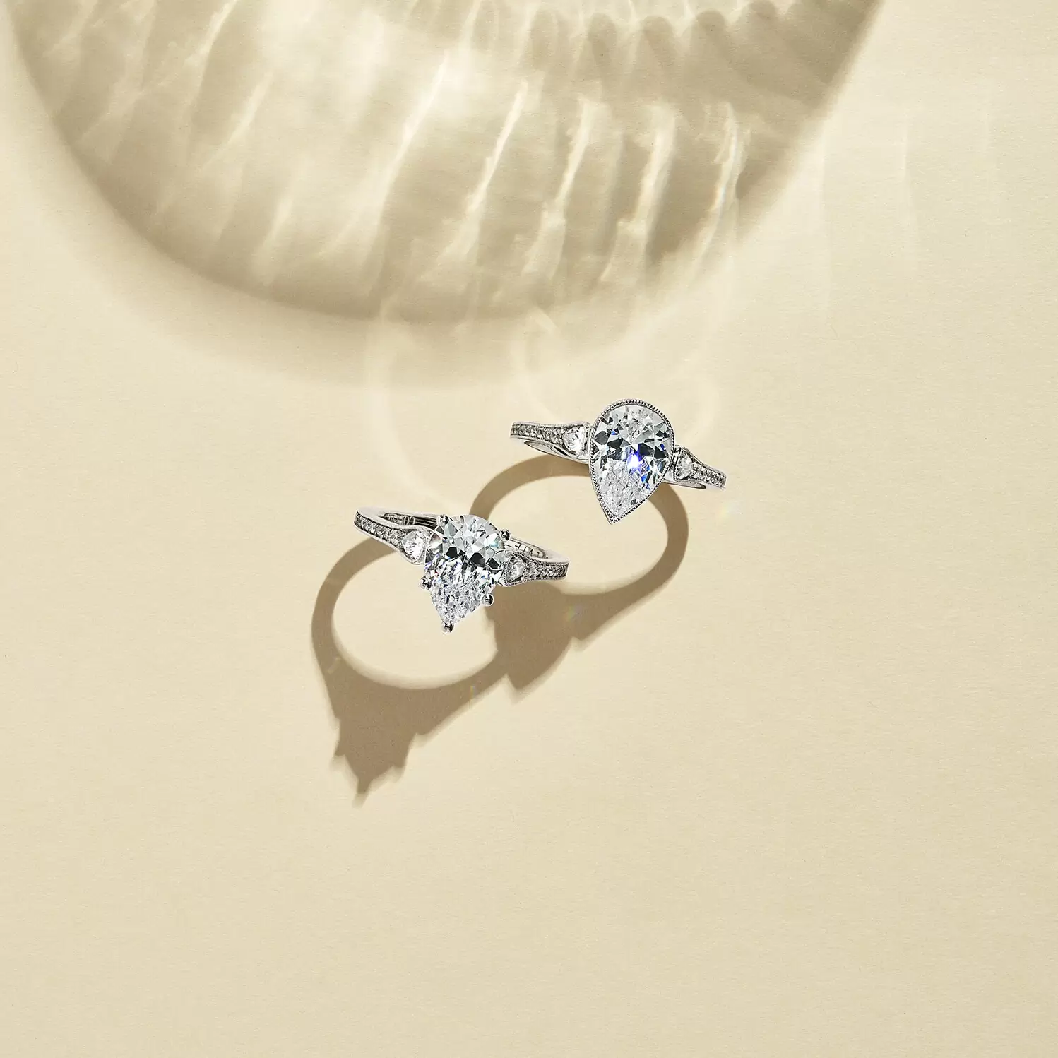 unique pear shaped engagement rings