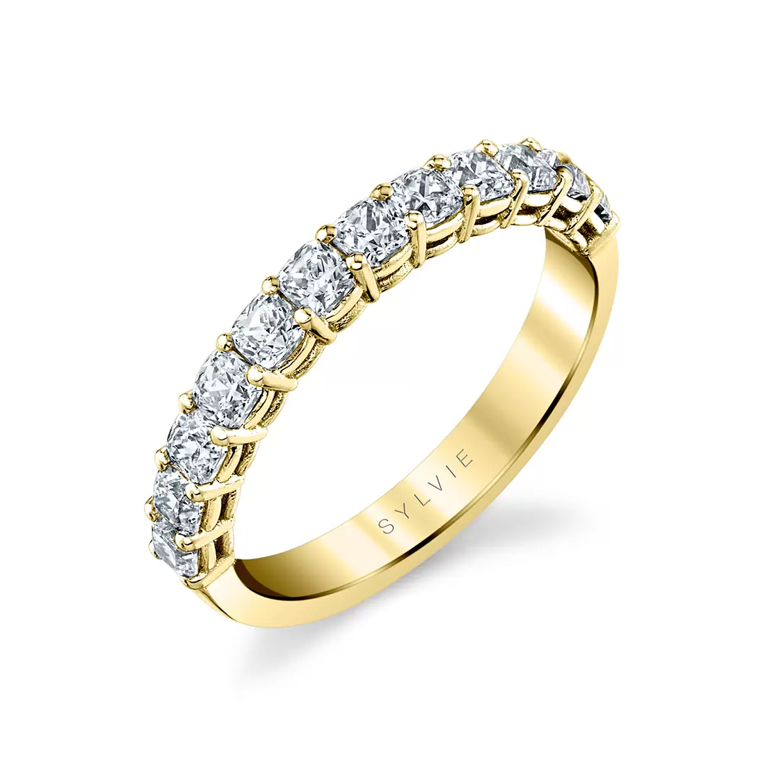 White Gold Cushion Cut Wedding Ring - 1.20 CT
