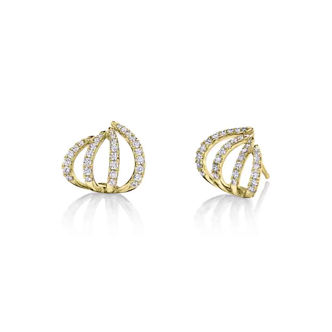 diamond cuff earrings er832