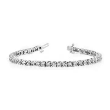 White Gold Classic Diamond Bracelet 5.0 CT