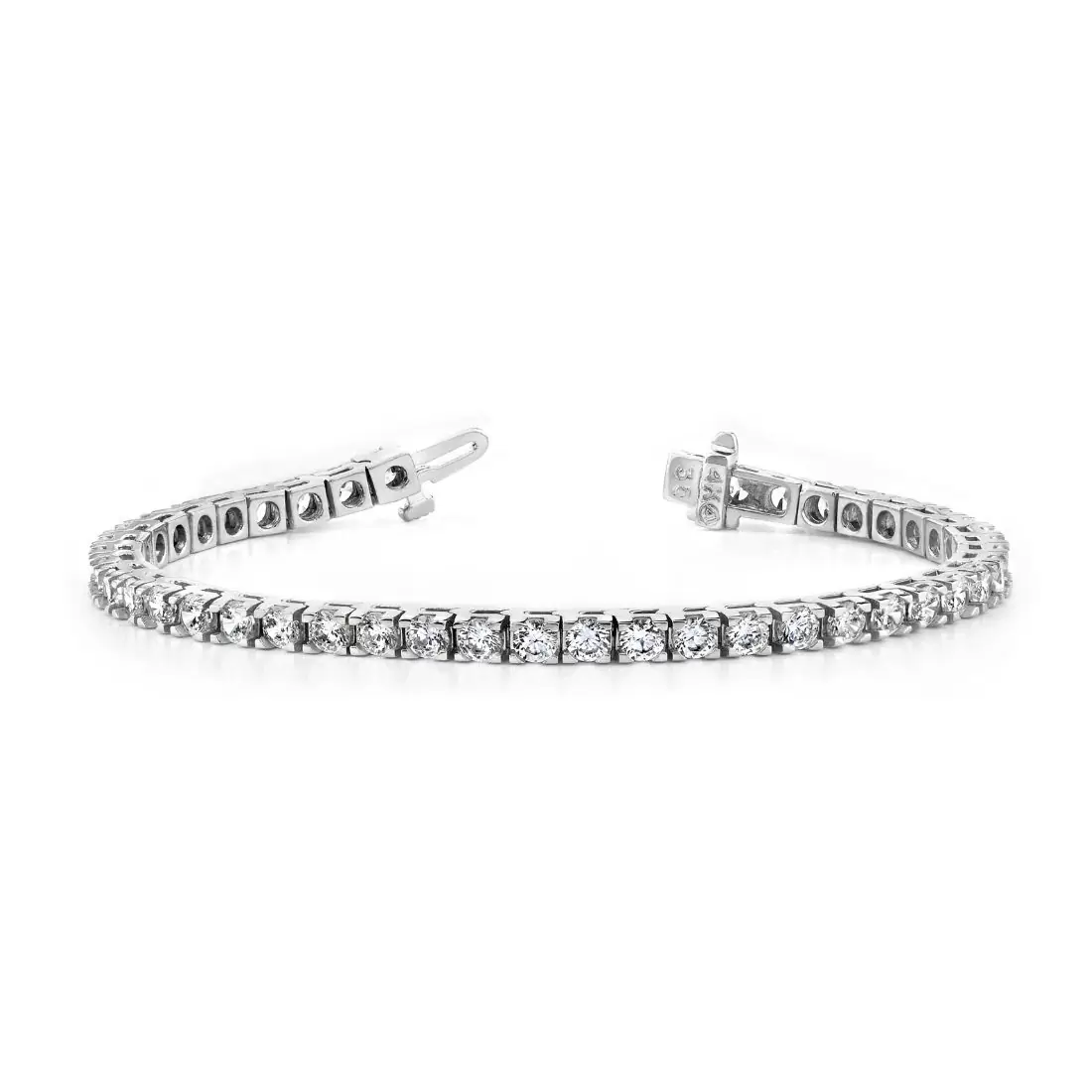 White Gold Classic Diamond Bracelet 7.0 CT