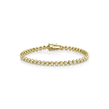White Gold Petite Diamond Tennis Bracelet 2.4 CT